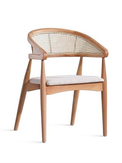 Arbol Ahşap Naturel Oval Masa Takımı 160x90 Cm - 4 Adet Doğal Hazerenlı Sandalye Rustik Şık Tasarım