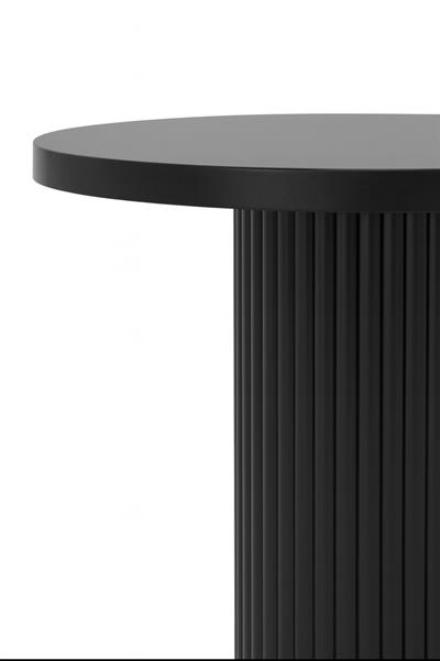 Azade Doğal Ahşap Siyah Renk Masa Takımı 100x100 Cm - 4 Adet Sandalye Bohem & İskandinav Şık Tasarım