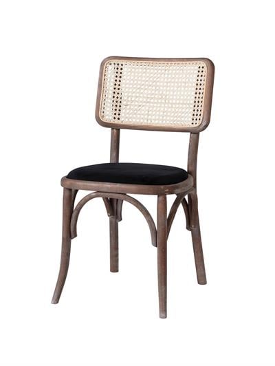 Bodwen Doğal Kayın Ahşap Krem Hazeranlı Masif Eskitme Sandalye Detaylı İşçilik Modern Şık Tasarım