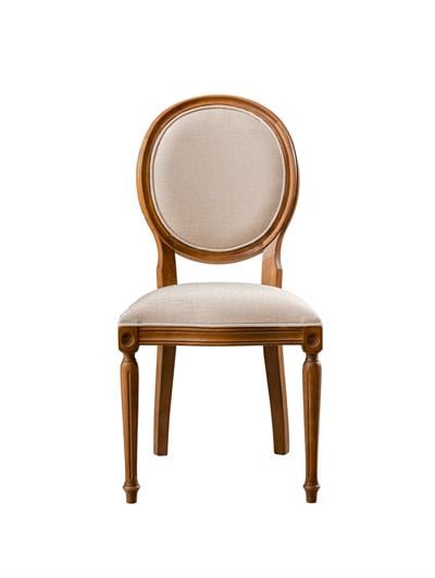 Braga Doğal Ahşap Kayın Ceviz Renk Sandalye Detaylı İşçilik Modern Şık Tasarım