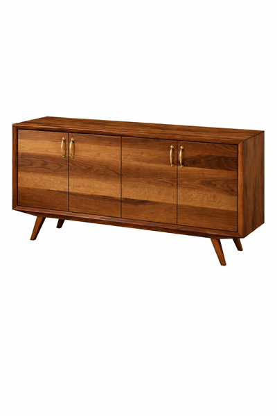 Ceviz Kapaklı Ahşap Konsol – Geniş Depolama Alanlı Salon ve Antre Konsolu – 200 cm