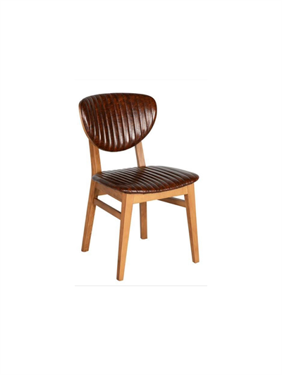 Cedro Doğal Ahşap Döşemeli Ceviz Sandalye El İşçiliği  Klasik Tarz