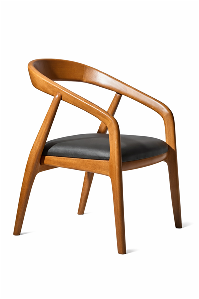 Elvis Doğal Ahşap Döşemeli Ceviz Kolçaklı Sandalye El İşçiliği Bohem İskandinav Tasarım