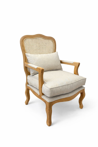 Etna Doğal Ahşap Hazeranlı Berjer El İşçiliği Modern Şık Tasarım