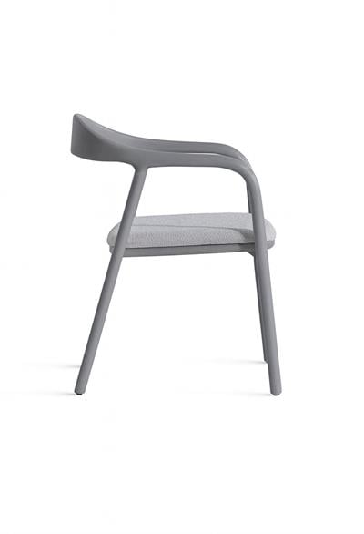 Florya Doğal Ahşap Masa Takımı Gri Renk  - 4 Adet Sandalye Bohem & İskandinav Şık Tasarım