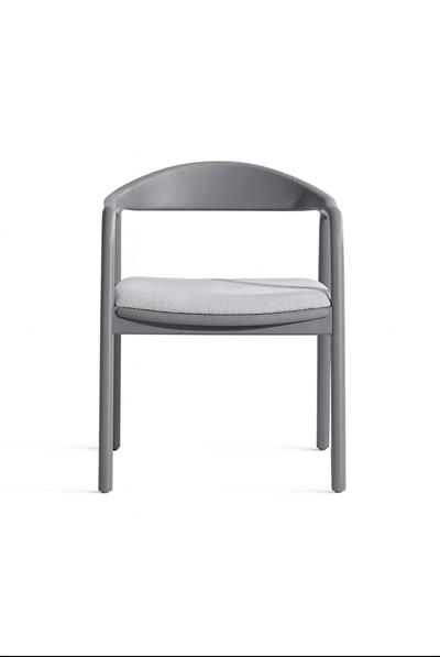 Florya Doğal Ahşap Masa Takımı Gri Renk 100x100 Cm - 4 Adet Sandalye Bohem & İskandinav Şık Tasarım