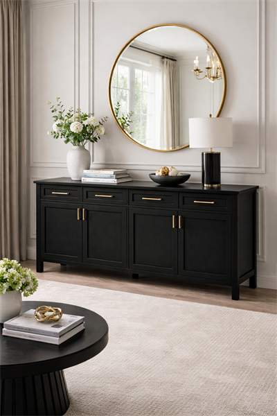 Forma Kapaklı Ahşap Konsol – Çekmeceli Geniş Salon ve Antre Konsolu – 200 × 45 × 85 cm