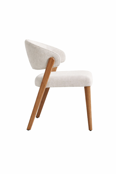 Fresia Doğal Ahşap Döşemeli Ceviz Sandalye El İşçiliği  Bohem İskandinav Tasarım