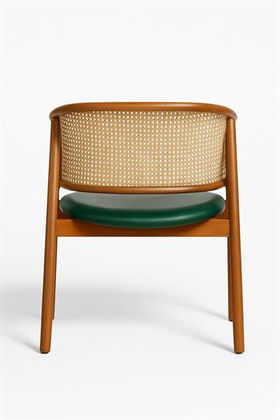 Hazeran Sırtlı Masif Kayın Sandalye | Minderli Ahşap Sandalye