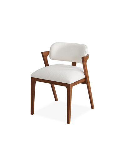 Edera Doğal Ahşap Döşemeli Ceviz Sandalye El İşçiliği Bohem İskandinav Tasarım