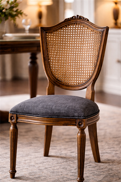 Jardin Doğal Kayın Ahşap Hazeranlı Masif Sandalye Detaylı İşçilik Modern Şık Tasarım