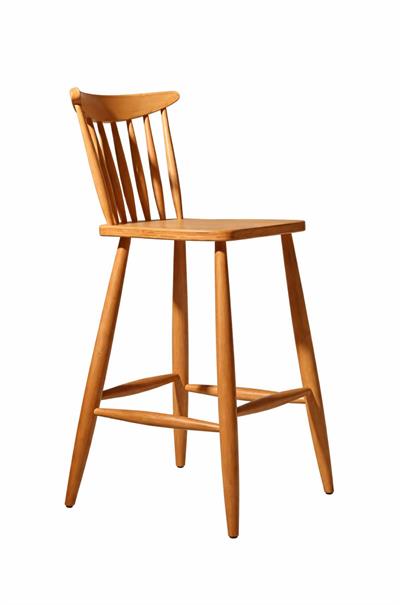 Komple Kayın Ağacı Bar Sandalyesi | 67 cm Oturum Yüksekliği | Montajlı