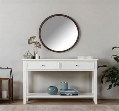 Lepis Doğal Ahşap Beyaz Renk Kayın Dresuar 100x36 Cm - Modern & Şık Tasarım