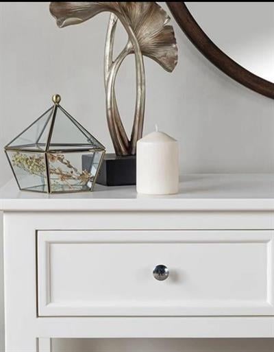 Lepis Doğal Ahşap Beyaz Renk Kayın Dresuar 100x36 Cm - Modern & Şık Tasarım