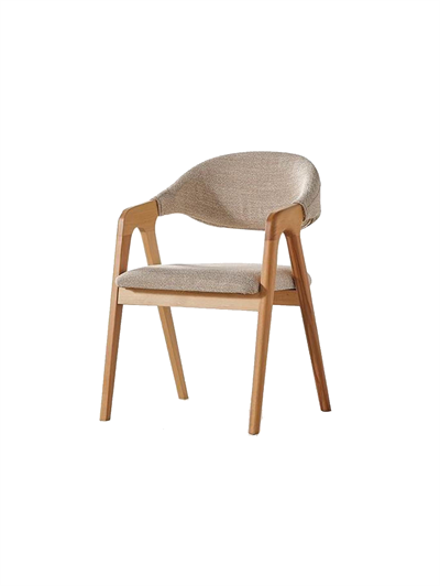 Tilia Doğal Ahşap Döşemeli Naturel Kolçaklı Sandalye El İşçiliği Bohem İskandinav Tasarım