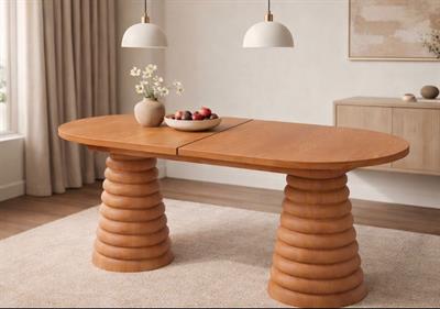 LUNA RING 160 – Oval Class Konik Ayak Açılır Yemek Masası