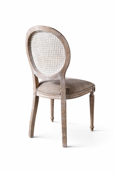 Luz Doğal Ahşap Kayın Krem Renk Hazeranlı Eskitme Sandalye Detaylı İşçilik Modern Şık Tasarım