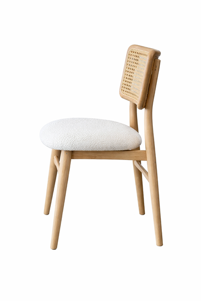 Mabel Natural Ahşap Hazeranlı Kayın Sandalye Detaylı İşçilik Modern Şık Tasarım (4 Adet)