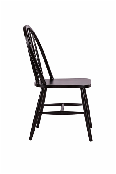 Miranda Doğal Ahşap Kayın Siyah Renk Sandalye Detaylı İşçilik Modern Şık Tasarım