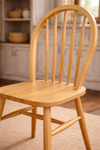 Miranda Natural Ahşap Kayın Sandalye Detaylı İşçilik Modern Şık Tasarım