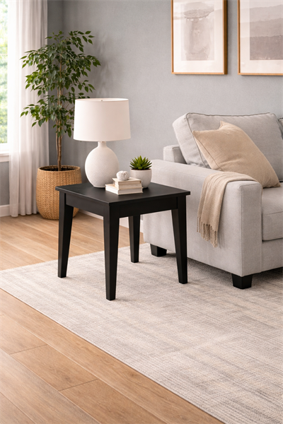 Modern Kare Yan Sehpa 55x55x54 cm – Minimal Salon Sehpası