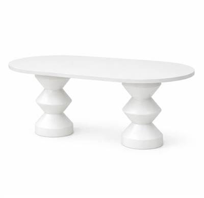 Modern Oval Yemek Masası | 160-180-200 cm Ölçü Seçenekli | Siyah, Beyaz, Ceviz