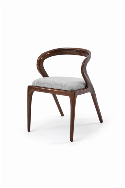 Narciso Doğal Ahşap Döşemeli Ceviz  Sandalye El İşçiliği  Modern İskandinav Tasarım