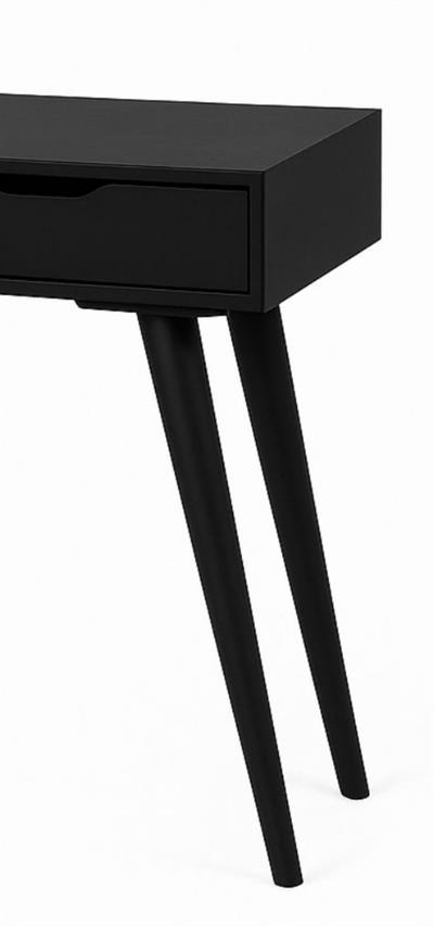 Nero Doğal Ahşap Kayın Siyah Renk Dresuar 100x42 Cm - Modern & Şık Tasarım