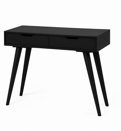 Nero Doğal Ahşap Kayın Siyah Renk Dresuar 100x42 Cm - Modern & Şık Tasarım