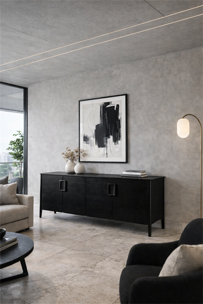 Nova Çerçeveli Kapaklı Ahşap Konsol – Geniş Depolama Alanlı Salon ve Yemek Odası Konsolu – 180 cm