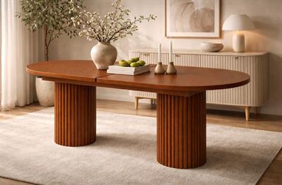 NOVA RING 160 Oval Açılır Yemek Masası (160x90 cm)