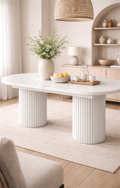 NOVA RING 180 Oval Açılır Yemek Masası (180x90 cm)