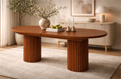 NOVA RING 180 Oval Açılır Yemek Masası (180x90 cm)