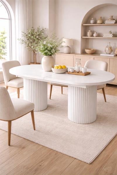 NOVA RING 180 Oval Açılır Yemek Masası (180x90 cm)