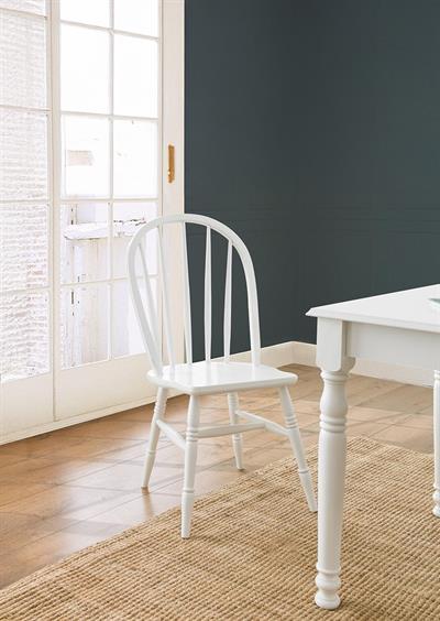 Opera Doğal Ahşap Beyaz Renk Dikdörtgen Açılır Masa Takımı 120x80 cm - 4 Doğal Ahşap Sandalye Modern Şık Tasarım