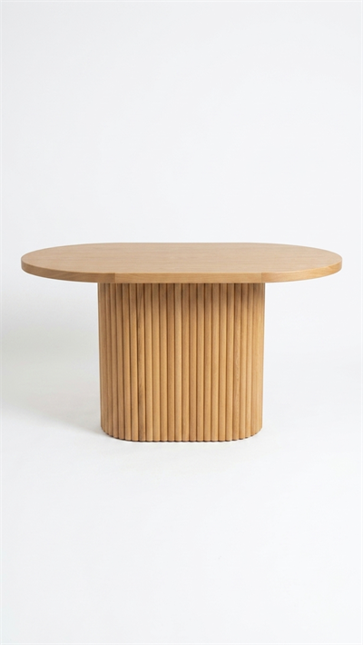 Pablo Doğal Ahşap Naturel Renk Oval Masa 130x80 Cm - Bohem & İskandinav Tarz
