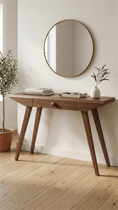 Poli Meşe Dresuar 120 cm – Modern Ahşap Dresuar | Alberohome