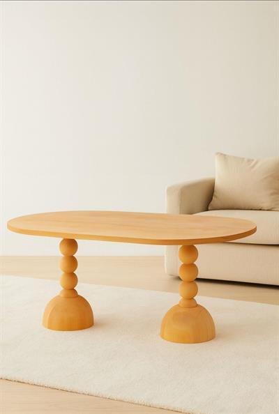 Arbol Ahşap Naturel Oval Masa Takımı 160x90 Cm - 4 Adet Doğal Hazerenlı Sandalye Rustik Şık Tasarım