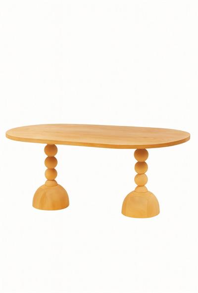 Arbol Ahşap Naturel Oval Masa Takımı 160x90 Cm - 6 Adet Doğal Hazerenlı Sandalye Rustik Şık Tasarım