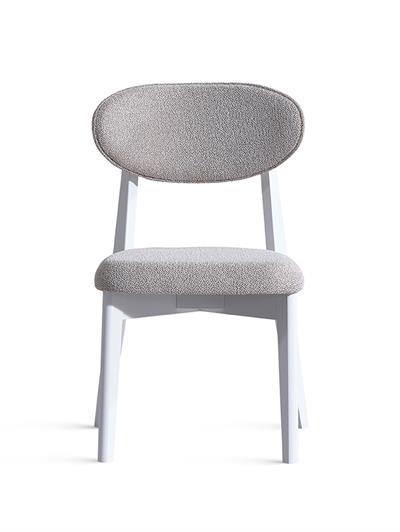 Quantum Doğal Ahşap Kayın Beyaz Renk Sandalye Detaylı İşçilik Modern Şık Tasarım