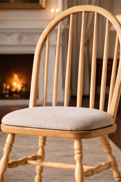 Rodop Natural Ahşap Kayın Sandalye Detaylı İşçilik Modern Şık Tasarım