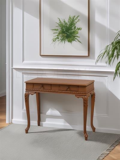 Rosa El Oyması Ahşap Lükens Dresuar 100 Cm – Country Tasarım