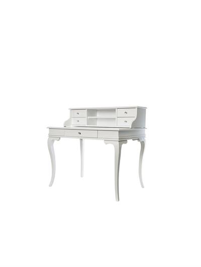 Regalo Doğal Ahşap Beyaz Renk Çekmeceli Çalışma Masası 110x70 Cm - Modern & Şık Tasarım