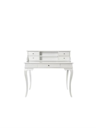 Regalo Doğal Ahşap Beyaz Renk Çekmeceli Çalışma Masası 110x70 Cm - Modern & Şık Tasarım