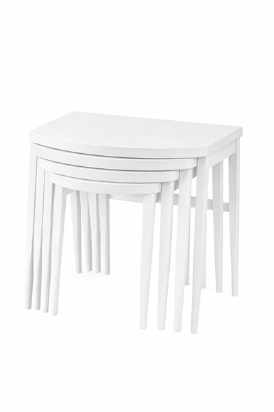 Siena Arcus Kayın Ayaklı Ahşap Zigon Sehpa Seti