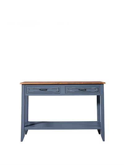 Syrga Doğal Ahşap Koyu Gri Renk Masif Eskitme Dresuar 100x36 Cm - Modern & Şık Tasarım