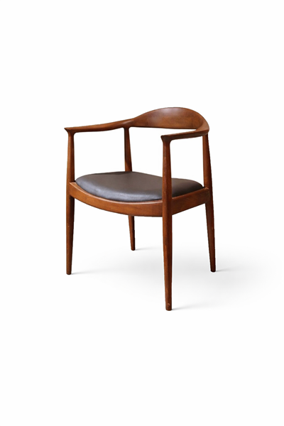 Tulio Doğal Ahşap Döşemeli Ceviz Kolçaklı Sandalye El İşçiliği Bohem İskandinav Tasarım