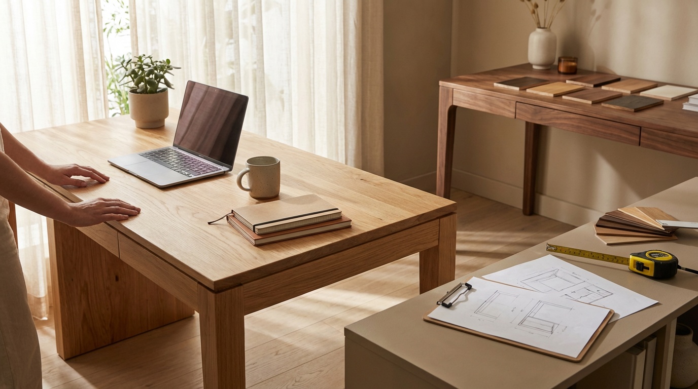 ahşap mobilya,çalışma alanı,masif ahşap