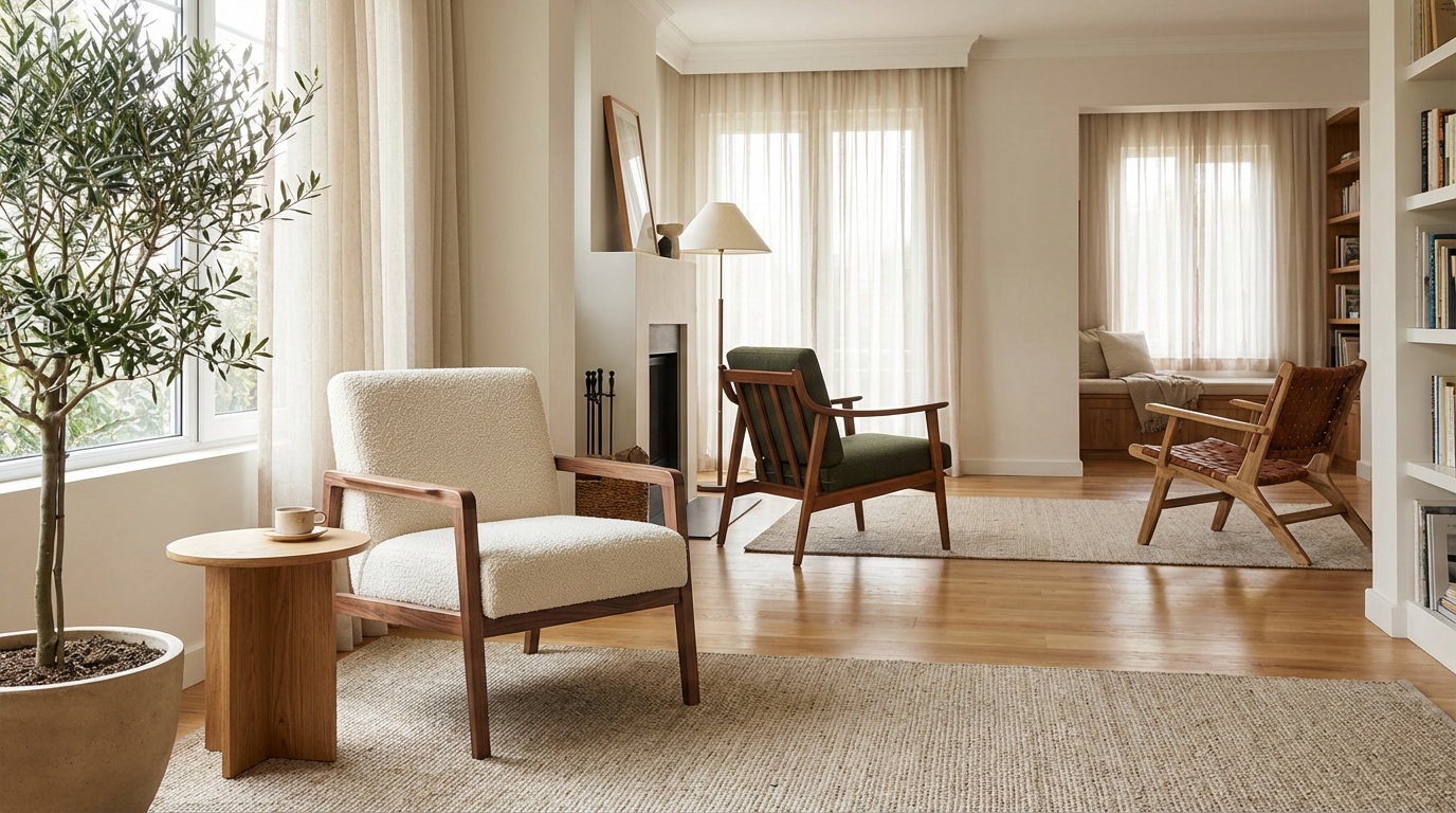 ahşap berjer,şık mobilya,dekoratif tasarım