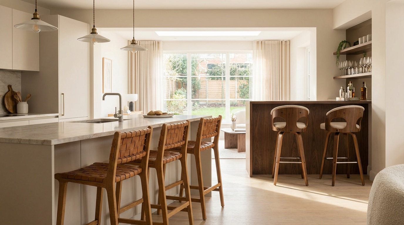 bar sandalyesi,ahşap mobilya,şık tasarım